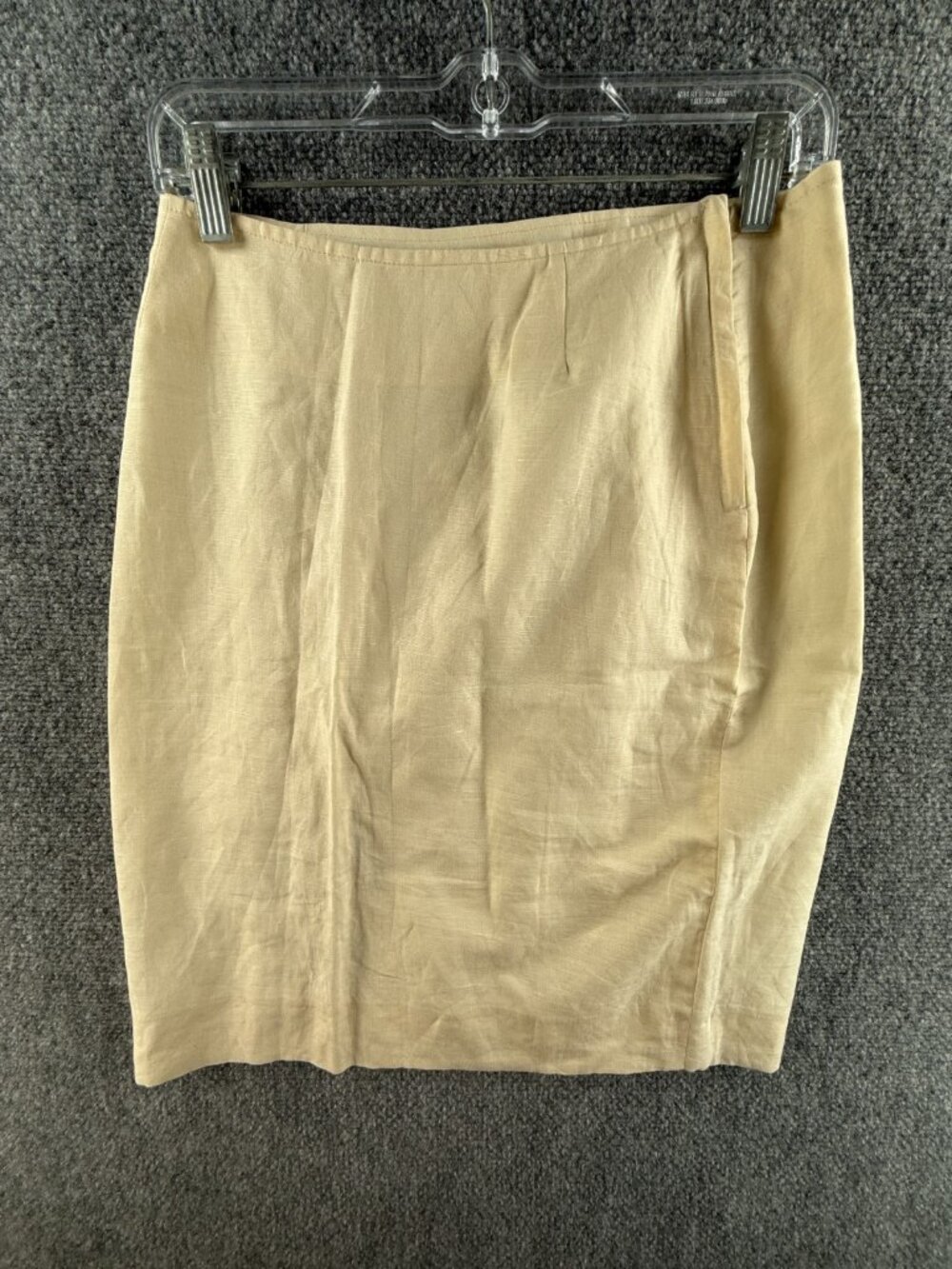 VTG KATHARINE HAMNETT London Ivory Skirt Italy Made Size 42 Cotton Woven Women